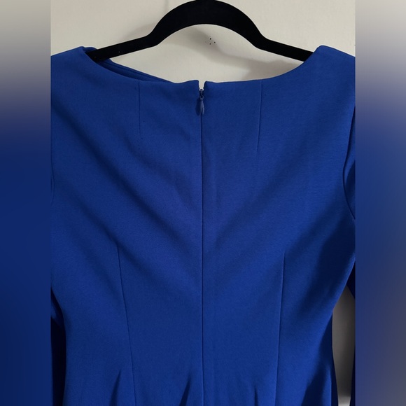 Calvin Klein Blue Regatta Foldover Sheath Dress Size 4 - Picture 5 of 11